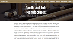 Desktop Screenshot of cardboardtubemanufacturers.com