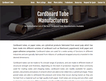 Tablet Screenshot of cardboardtubemanufacturers.com